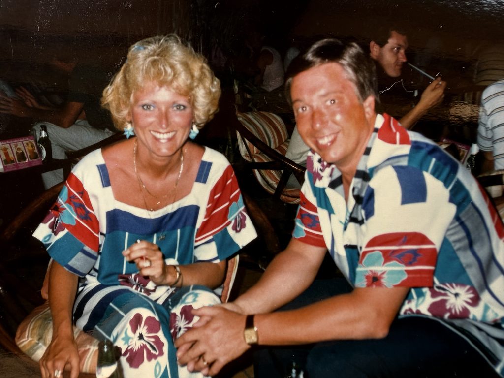 My parents, circa 1983. Clearly, questionable fashion and excellent entertainment choices ran in the family.